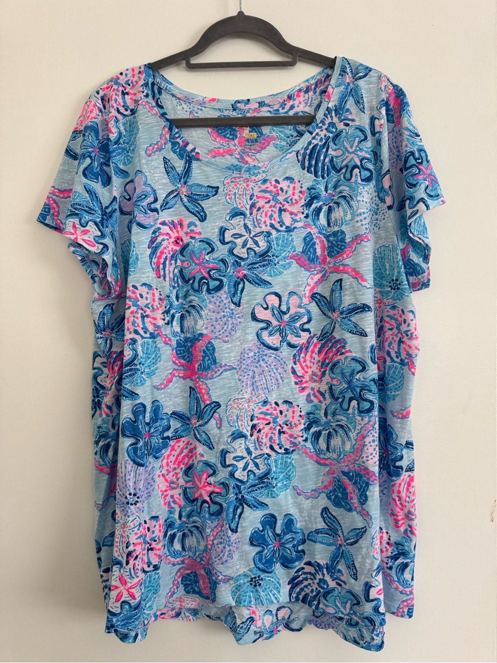 XXL Lilly Pulitzer's Etta Bahamas Beachcomber sea life print - EUC